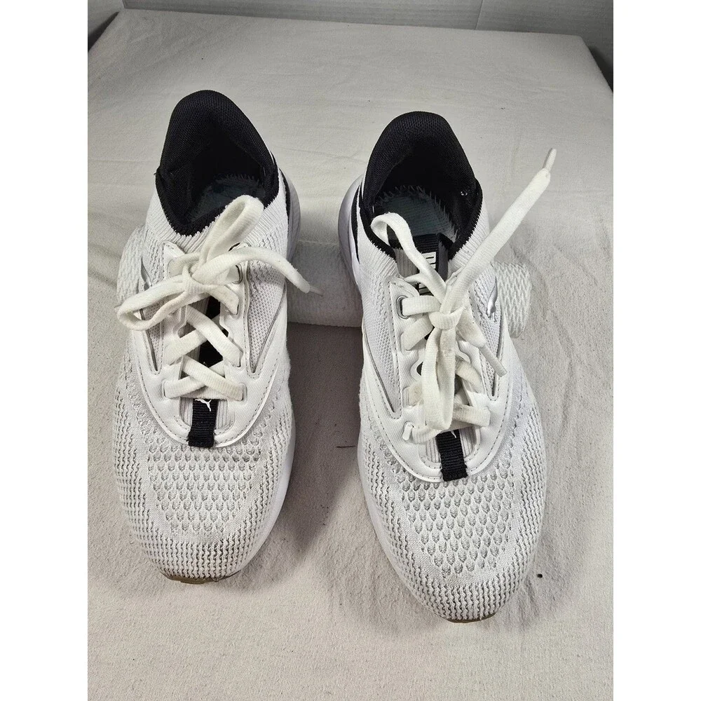 Puma Softride Mayve Wns White/Black Kids Road RunningJogging Shoes 310160-02 3.5